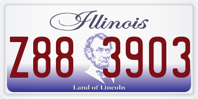 IL license plate Z883903