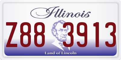 IL license plate Z883913