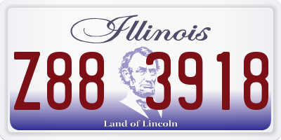 IL license plate Z883918