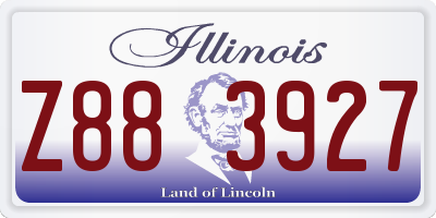 IL license plate Z883927