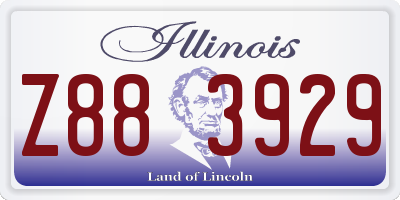 IL license plate Z883929