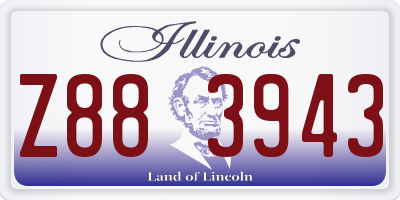 IL license plate Z883943