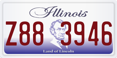 IL license plate Z883946