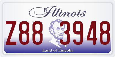 IL license plate Z883948