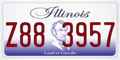 IL license plate Z883957