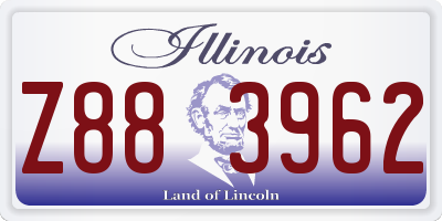 IL license plate Z883962