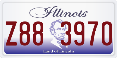 IL license plate Z883970
