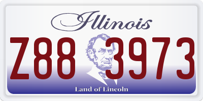 IL license plate Z883973
