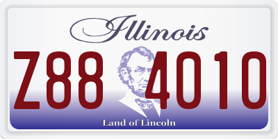IL license plate Z884010