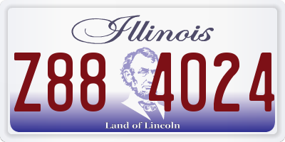 IL license plate Z884024