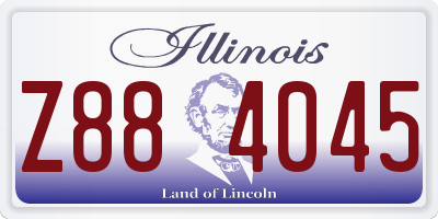 IL license plate Z884045