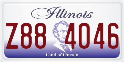 IL license plate Z884046