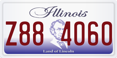IL license plate Z884060