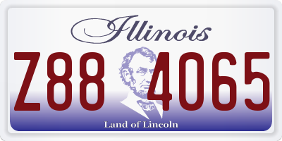 IL license plate Z884065