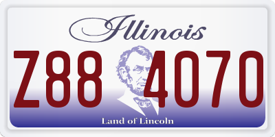 IL license plate Z884070