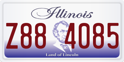 IL license plate Z884085