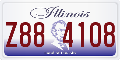 IL license plate Z884108