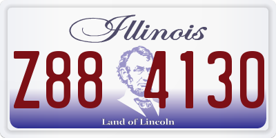 IL license plate Z884130