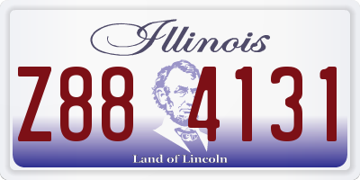 IL license plate Z884131