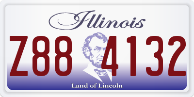 IL license plate Z884132