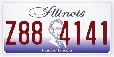 IL license plate Z884141