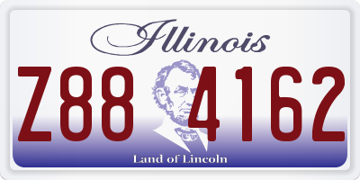 IL license plate Z884162
