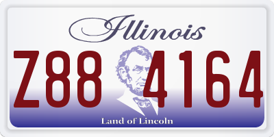 IL license plate Z884164