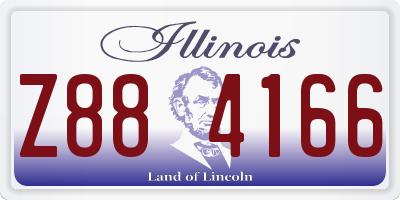 IL license plate Z884166