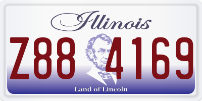 IL license plate Z884169