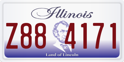 IL license plate Z884171