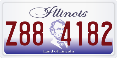 IL license plate Z884182
