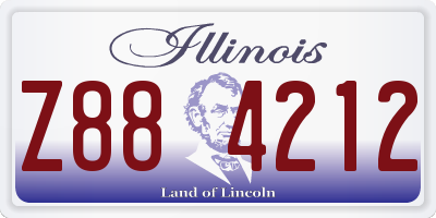 IL license plate Z884212