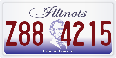 IL license plate Z884215