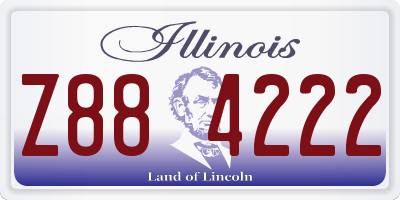 IL license plate Z884222