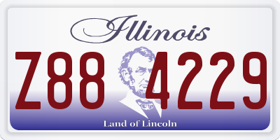 IL license plate Z884229