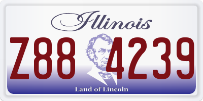 IL license plate Z884239