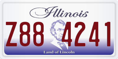 IL license plate Z884241