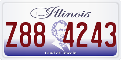 IL license plate Z884243
