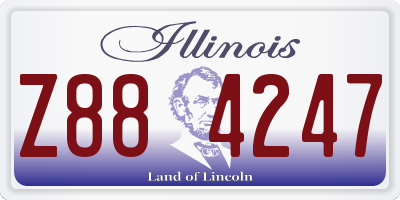 IL license plate Z884247