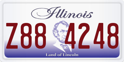 IL license plate Z884248