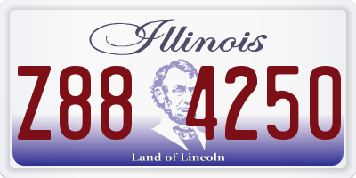 IL license plate Z884250