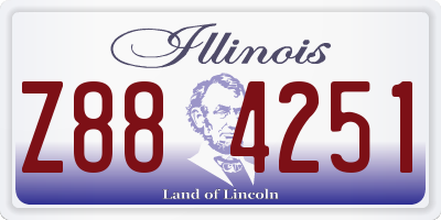 IL license plate Z884251