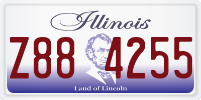 IL license plate Z884255