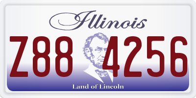 IL license plate Z884256