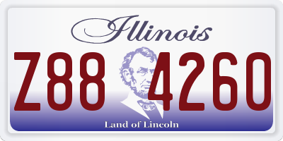 IL license plate Z884260