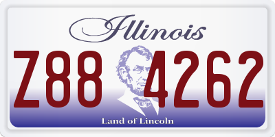 IL license plate Z884262