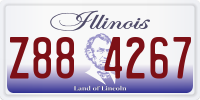 IL license plate Z884267