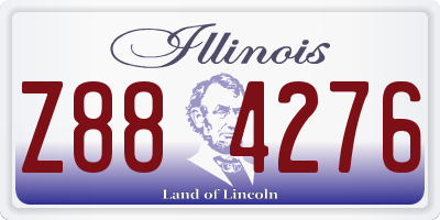 IL license plate Z884276