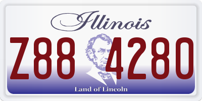 IL license plate Z884280