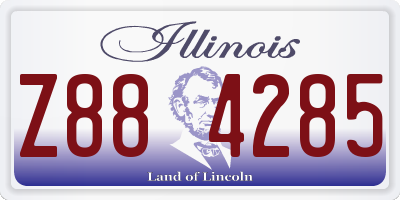 IL license plate Z884285
